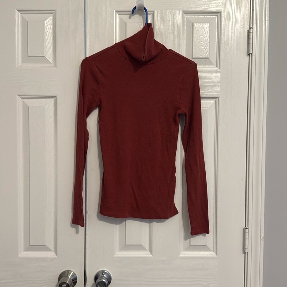 Rust colored turtleneck